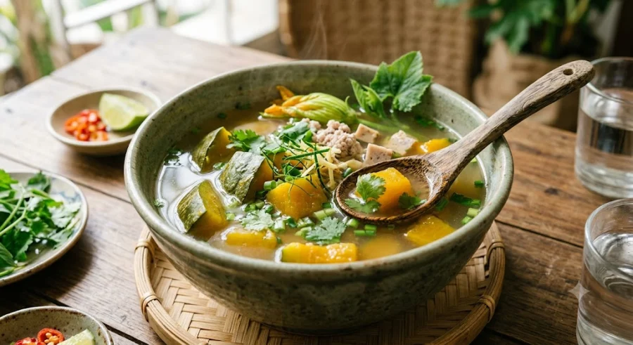 Canh Bí Nhật Non Nấu Cua Gạch – Món Ngon Bổ Dưỡng Cho Cả Nhà